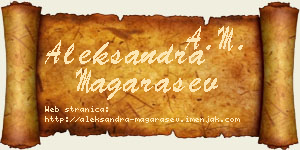 Aleksandra Magarašev vizit kartica
